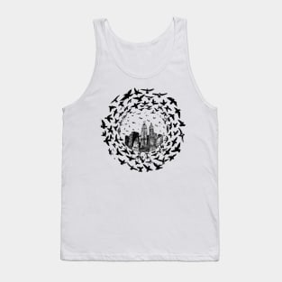 Birds circling over New York City Tank Top